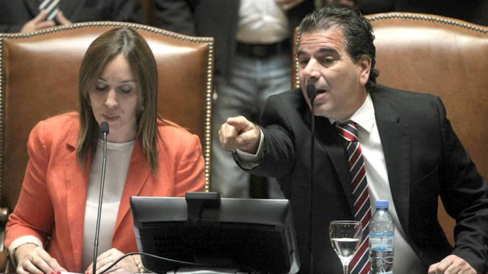 Maria Eugenia Vidal y Cristian Ritondo.