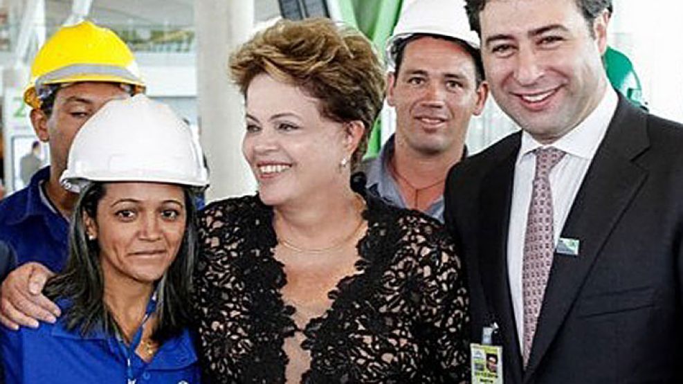 TAN LEJOS. Dilma y Martín Eurnekian inauguraron Natal en 2014.