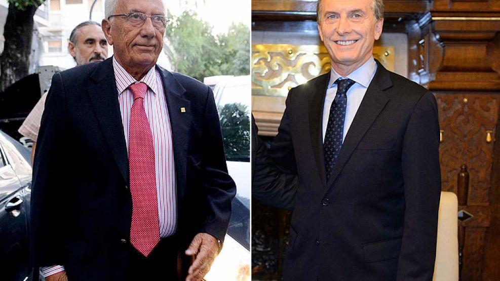 Izquierda: el presidente del bloque de diputados nacionales FPV-PJ, Héctor Recalde. Derecha: Mauricio Macri.