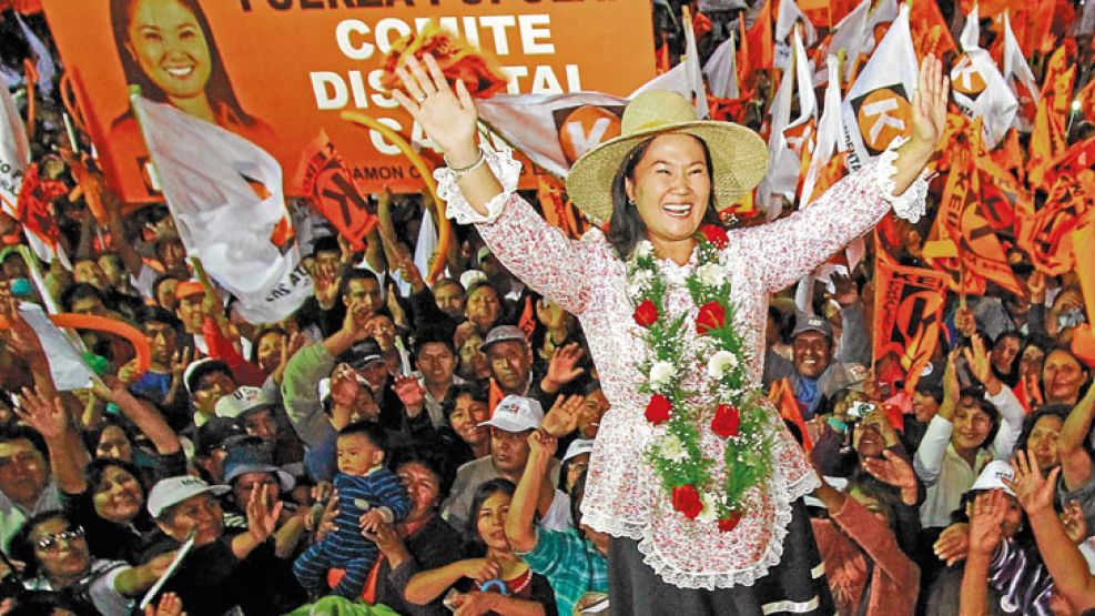 Heredera. La hija de Alberto Fujimori puede ser la primera mujer en ser electa presidenta.