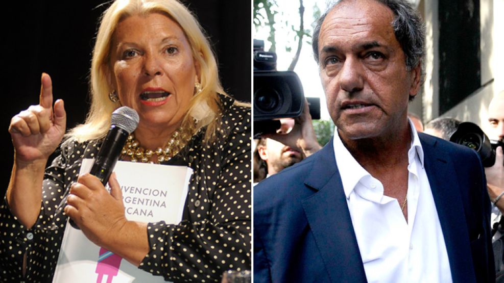 La diputada Elisa Carrió denunció al exgobernador bonaerense, Daniel Scioli.