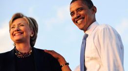 Obama junto a Hillary Clinton