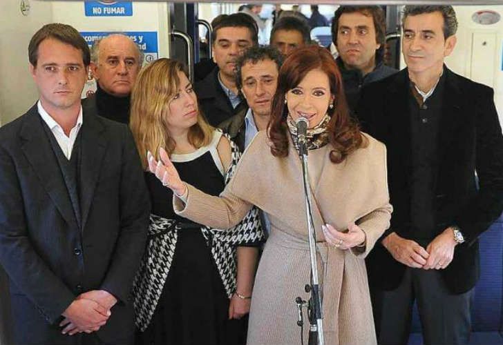 Con la por entonces Presidenta, Randazzo y Parrilli