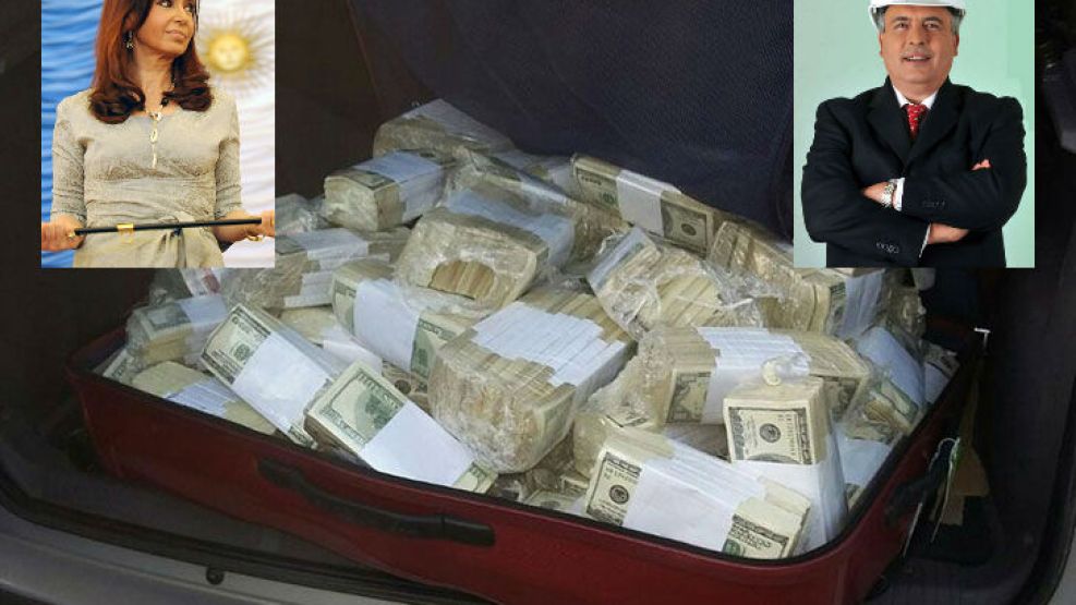 Según el conteo final, en las bolsas de López había 8.982.047 dólares.