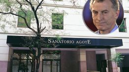 Macri será ingresado a las 11.30 en el Sanatorio Agote.