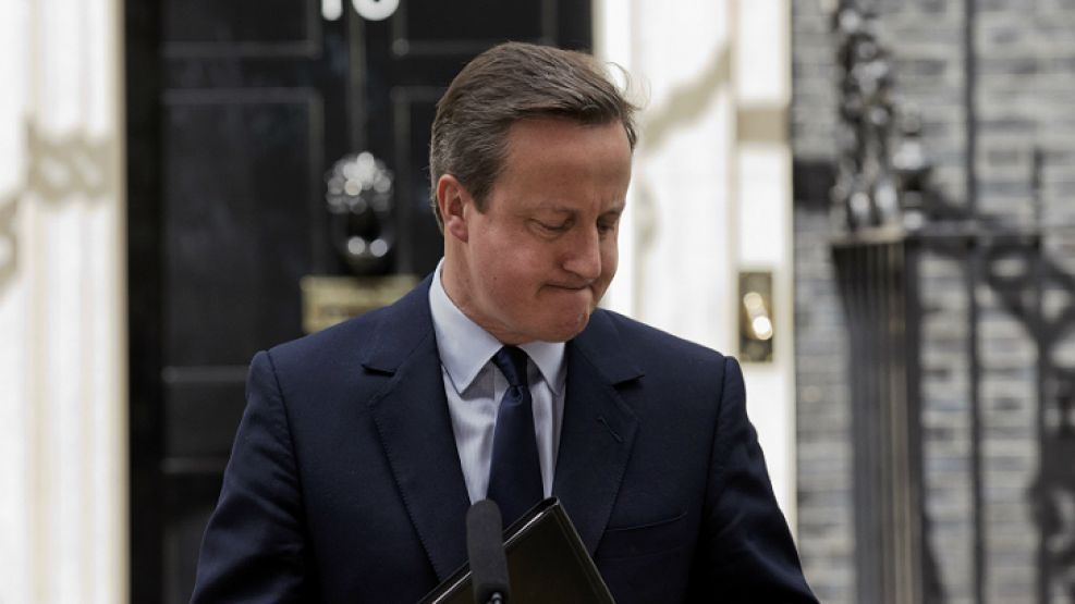 Cameron, el responsable del quiebre europeo, y del probable quiebre del Reino Unido.