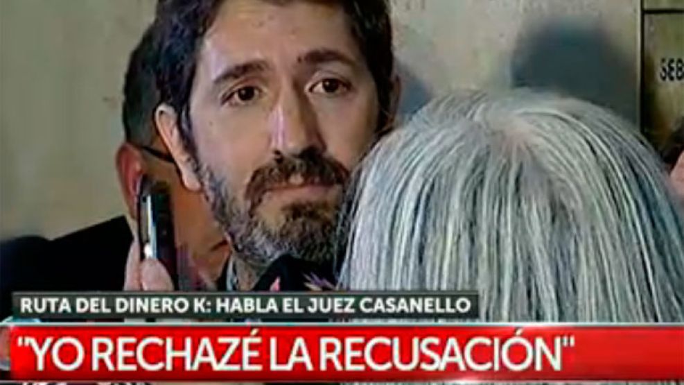 Casanello: "Me extranaría que Lázaro Báez hable bien de mí".