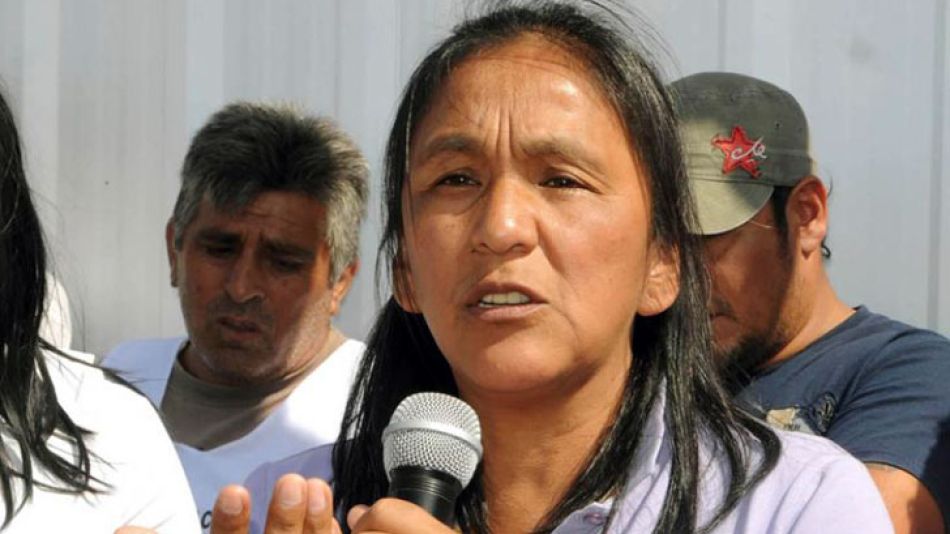 La dirigente de la Tupac Amaru, Milagro Sala.