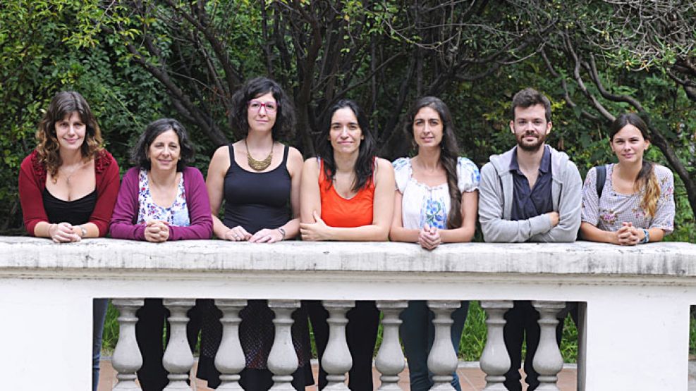 Equipo. De izquierda a derecha: Silvina Rotemberg, Griselda Mársico, Camila Nijensohn, Gabriela Villalba, Georgina Fraser, Federico Gianotti y Cecilia Alvarez Igarzábal.