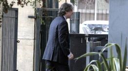 El ex vicepresidente Amado Boudou al ingresar esta mañana a los tribunales de Comodoro Py 2002.