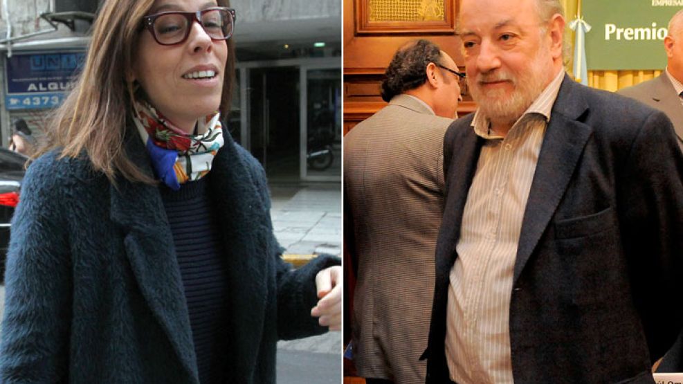 La titular de la Oficina Anticorrupción (OA), Laura Alonso y el juez Bonadio