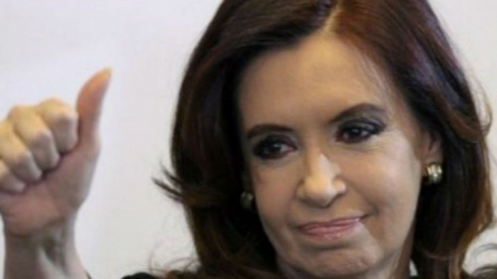La expresidenta Cristina Fernández Kirchner.