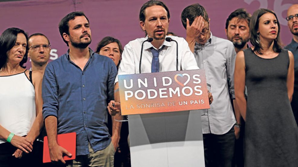 Decepcion. Pablo Iglesias adjudicó el mal resultado electoral al “miedo a lo nuevo”.