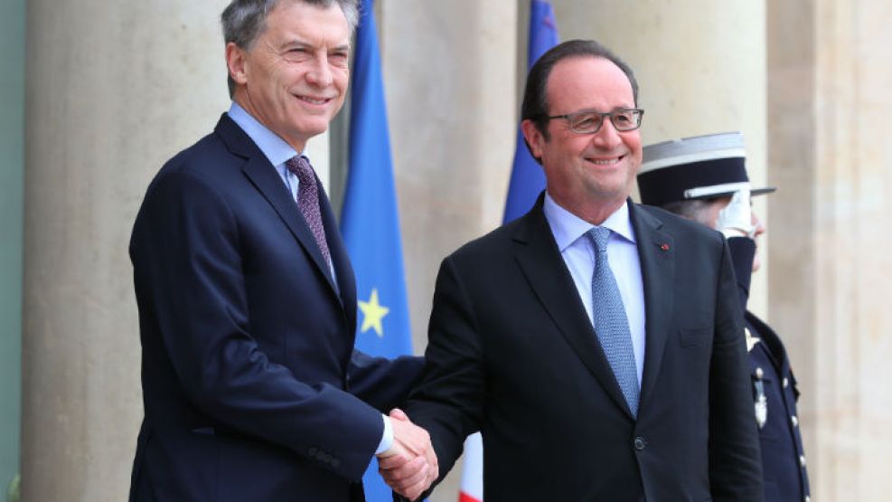 Mauricio Macri se reunió con su par francés, François Hollande. 