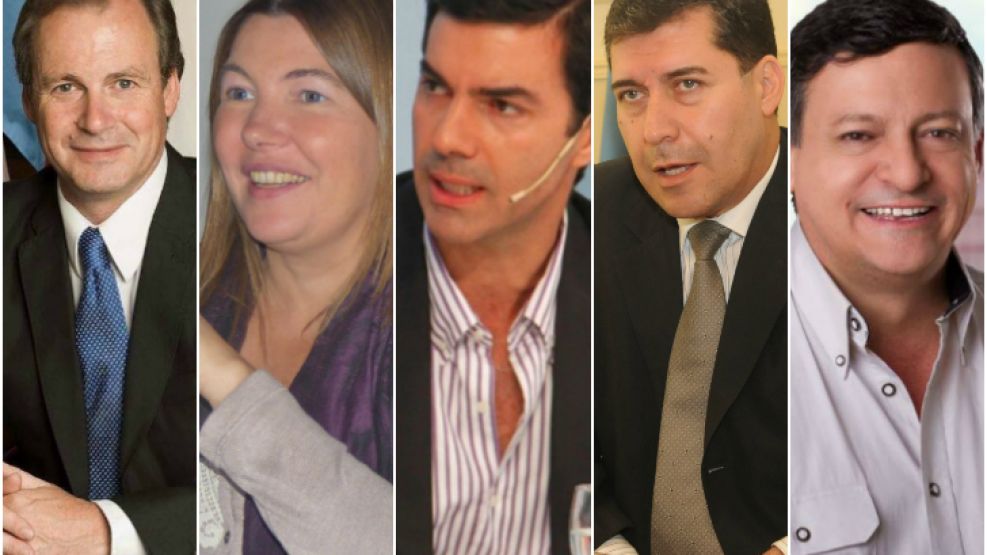 Rebeldes. Bordet, Bertone, Urtubey, Casas y Peppo quieren despegarse del peronismo oficial.