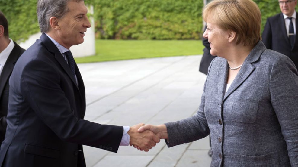 Macri mantuvo un encuentro con Ángela Merkel.