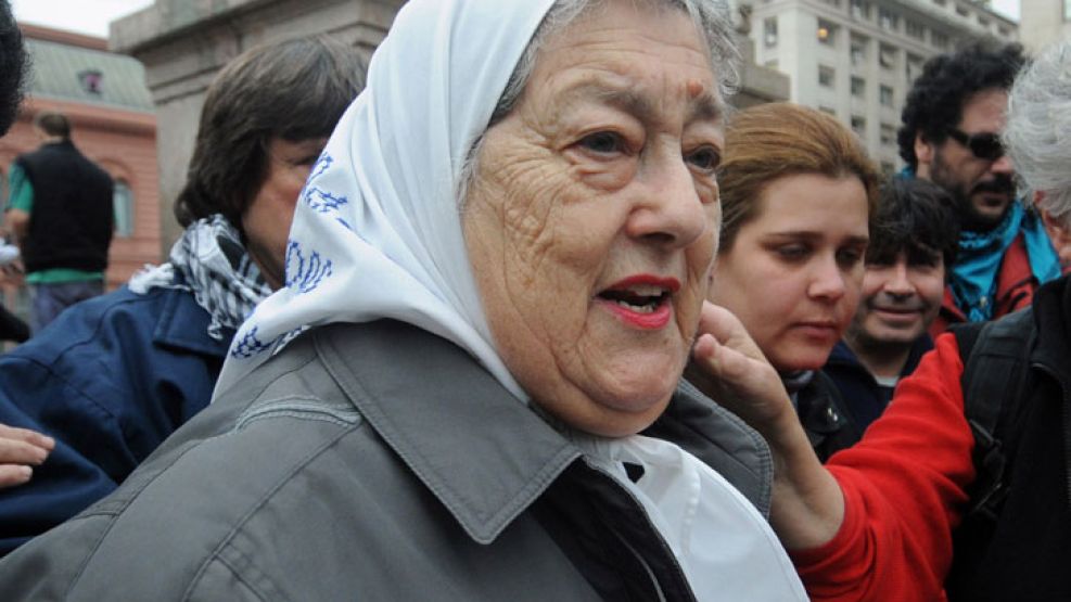 La líder de Madres de Plaza de Mayo, Hebe de Bonafini
