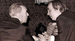 Jorge Luis Borges con Esteban Peicovich.