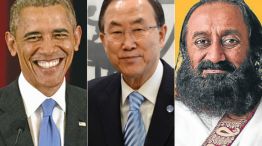 El presidente Barack Obama, el secretario general de la ONU, Ban Ki-moon, y el líder espiritual Ravi Sri Sri Shankar, fueron algunos de los que hicieron llegar sus saludos por el Bicentenario de la In