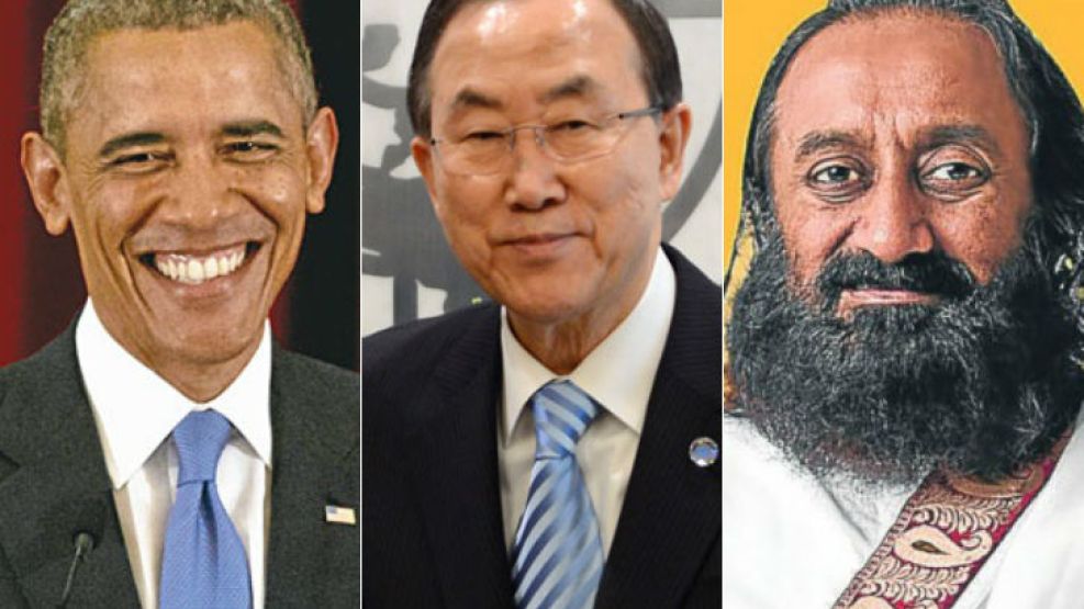 El presidente Barack Obama, el secretario general de la ONU, Ban Ki-moon, y el líder espiritual Ravi Sri Sri Shankar, fueron algunos de los que hicieron llegar sus saludos por el Bicentenario de la In
