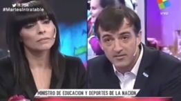 El tenso cruce en Intratables entre Rosario Lufrano y Esteban Bullrich.