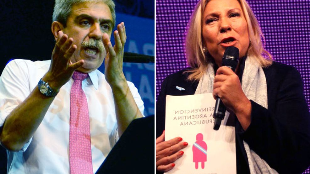 Aníbal Fernández y Elisa Carrió también discutieron con el gremialista.