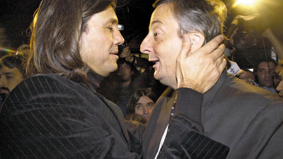 Tinelli con Kirchner, cuando muchos medios eran oficialistas.