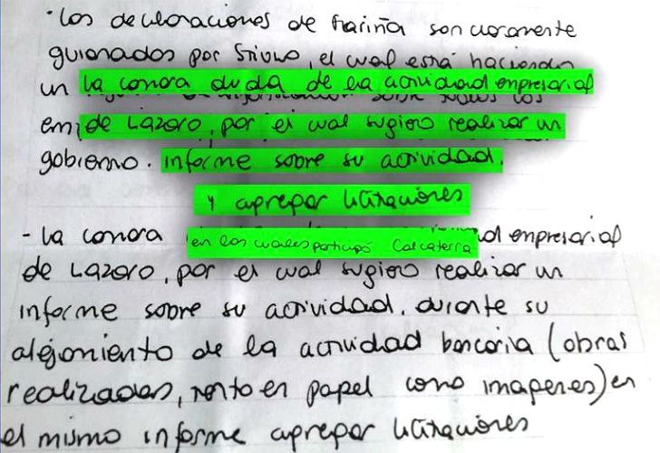 La presunta carta de Cristina Kirchner a Lázaro Báez