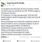 Denuncia Jorge Porcel hijo
