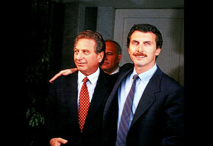 Franco y Mauricio Macri.