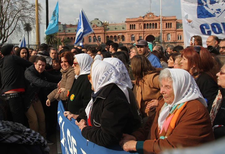 Hebe de Bonafini en Plaza de Mayo