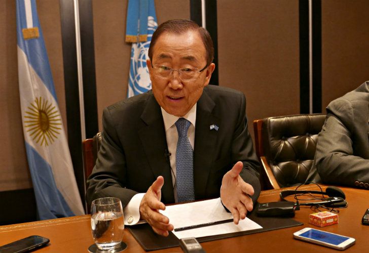 El Secretario General de las Naciones Unidas, el surcoreano Ban Ki-moon.