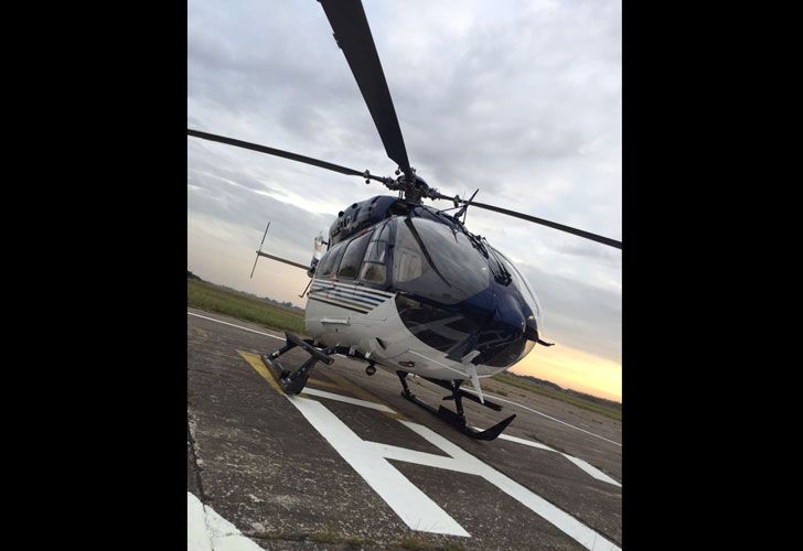 Helicóptero LQ-CLQ, de uso oficial.