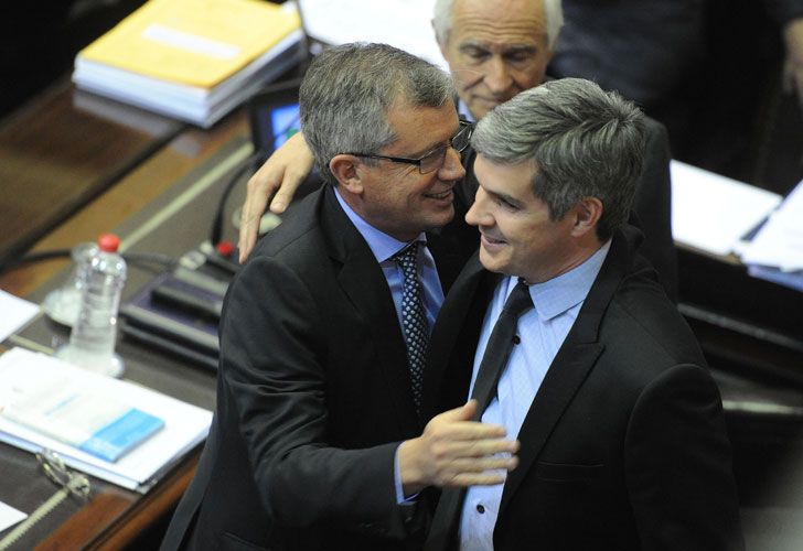 Marcos Peña expone en Diputados el segundo informe de gestión de gobierno.