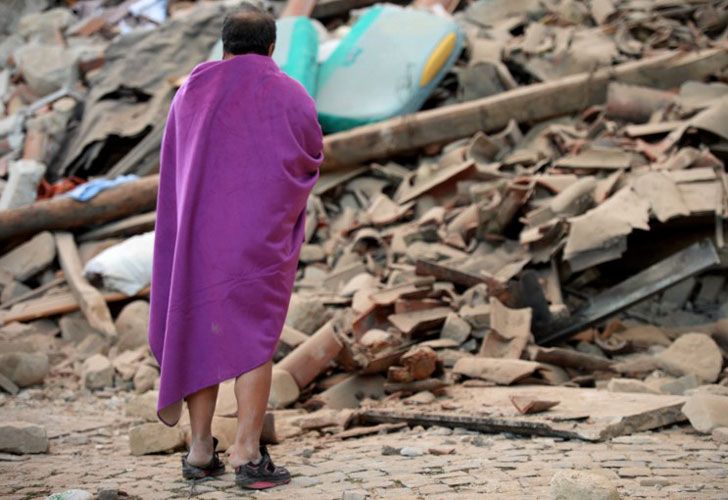 La mayoría de los habitantes de las localidades más afectadas deambula por las calles, sin casa.