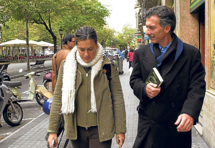 Juntos. Agustina y su padre en Barcelona en 2005. Allí estudió producción de documentales.