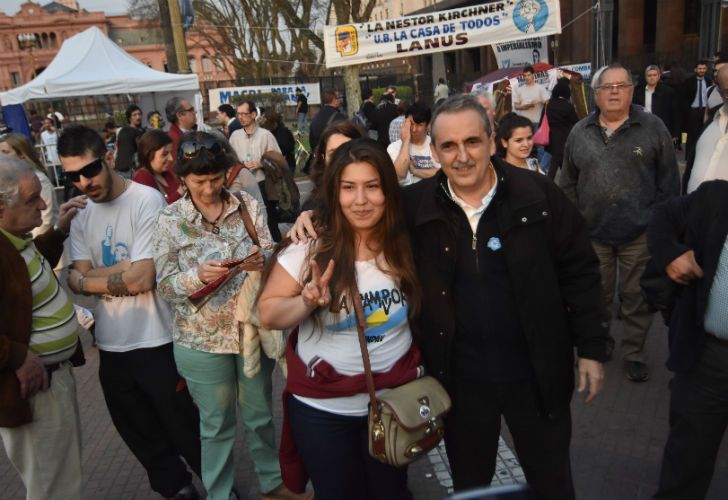 Militantes y dirigentes participaron de la Marcha de la Resistencia.