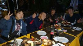 Equipo japonés de Kayak Freestyle.