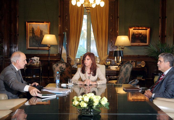 Carlos Bulgheroni junto a la presidenta Cristina Fernández de Kirchner.