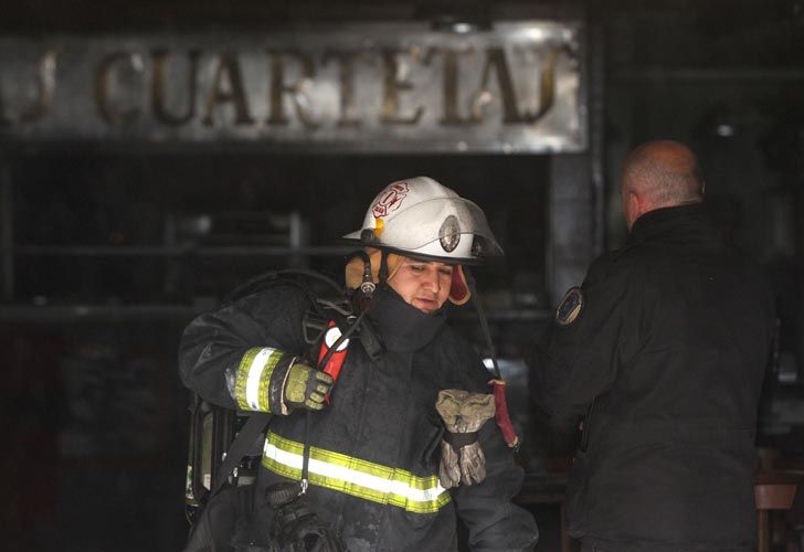 La tradicional pizzería las Cuartetas, afectada por un principio de incendio que fue rápidamente sofocado.