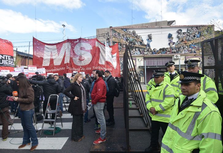 Protestas en la Usina de arte