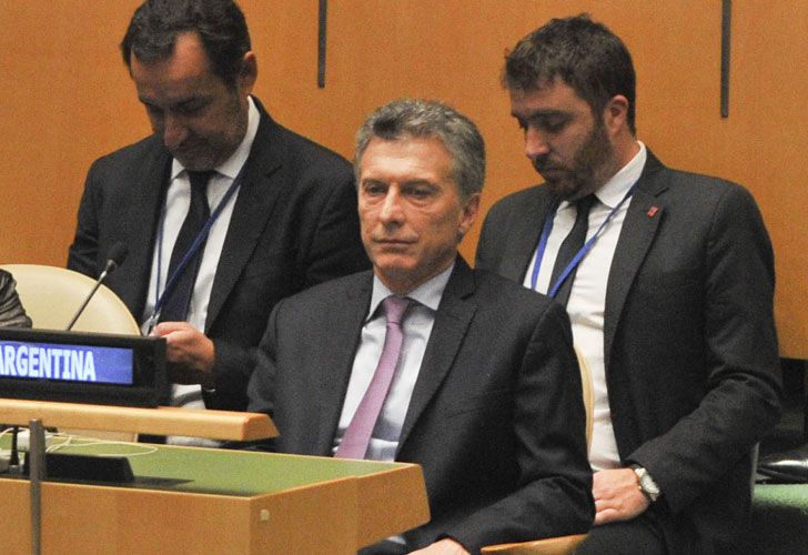 El presidente Mauricio Macri ante la ONU.