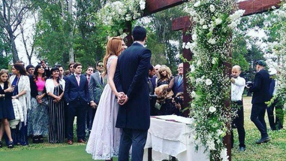 La primera foto de la feliz pareja.
