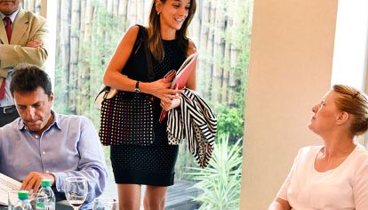 Juntas. Margarita y Malena compartieron hasta ahora media docena de reuniones: hablaron de la agenda del Congreso y de los hijos.