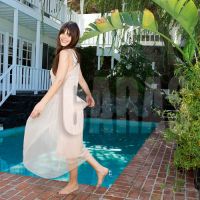 Lucila Polak en su casa de Beverly Hills