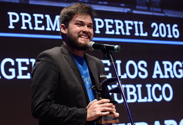 Gino Tubaro en los Premios Perfil 2016