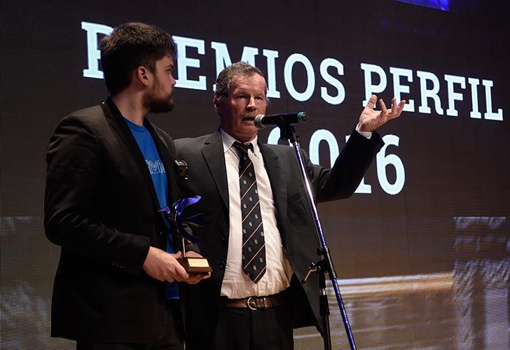 Gino Tubaro en los Premios Perfil 2016