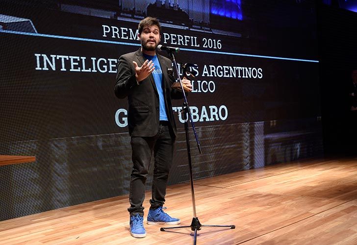 Gino Tubaro en los Premios Perfil 2016