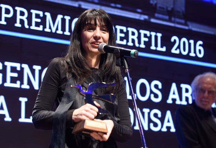 Sabina Zaffora en los Premios Perfil