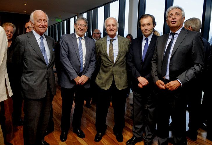 Enrique Szewach,  Fernando Marín, Beliz  y Guillermo Noriega, de Techint.